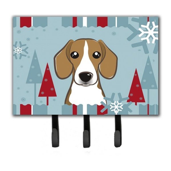 Winter Holiday Beagle Leash & Key Holder, Micasa, Mfr#: MI632692