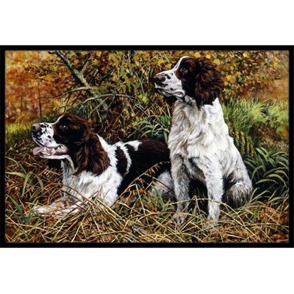 Carolines Treasures HMHE0002JMAT Two Springer Spaniels in the Grasses Indoor or Outdoor Mat; 24 x 36, Carolines Treasures, Mfr#: HMHE0002JMAT