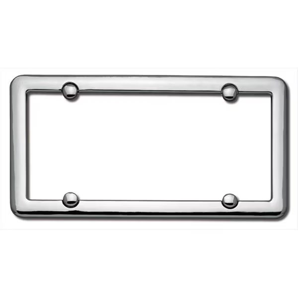 Nouveau License Plate Frame, Chrome With fastener caps, Striker, Mfr#: ST55955
