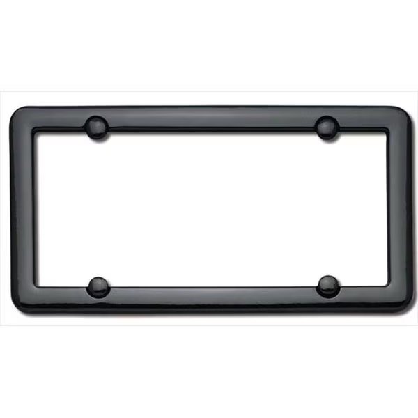 Cruiser Accessories 20650 Nouveau License Plate Frame; Black With fastener caps, Cruiser Accessories, Mfr#: 20650