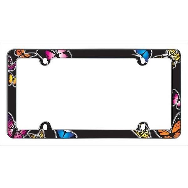 Cruiser Accessories 23053 Butterfly License Plate Frame; Chrome, Cruiser Accessories, Mfr#: 23053