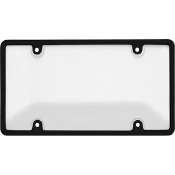 Tuf Combo License Plate Frame and Bubble Shield, Black And Clear, Striker, Mfr#: ST55970