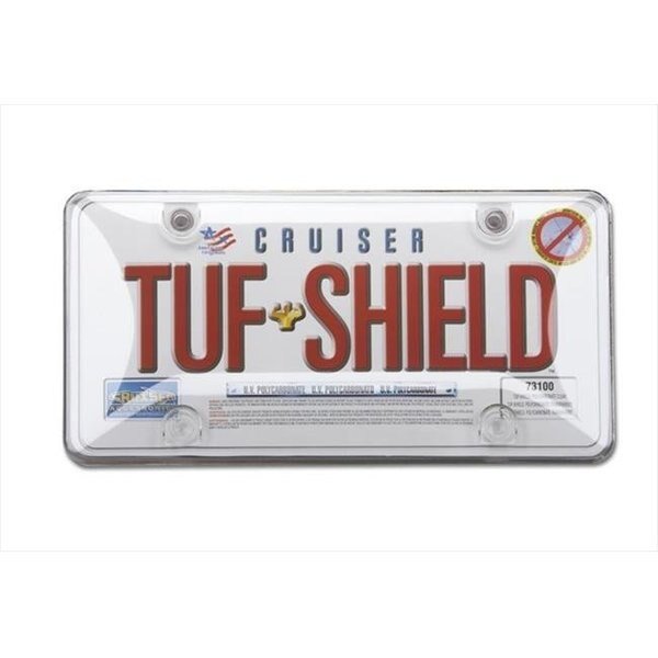 Cruiser Accessories 73100 Tuf Bubble Novelty License Plate shield; Clear, Cruiser Accessories, Mfr#: 73100