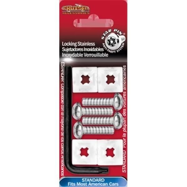 Cruiser Accessories 81200 Locking Fasteners; Standard-Stainless Star Pin;, Cruiser Accessories, Mfr#: 81200