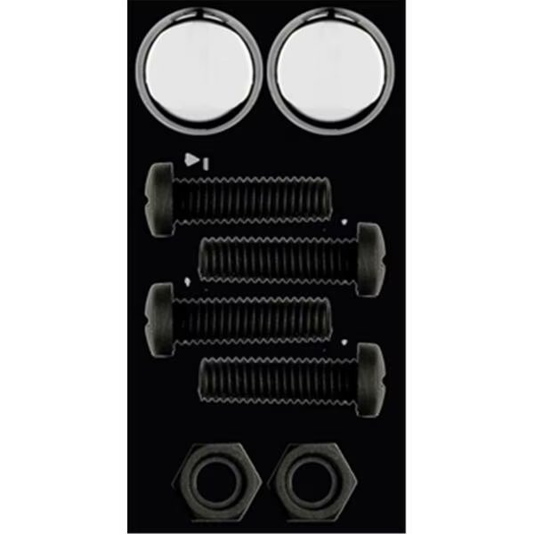 Cruiser Accessories Fasteners- Black Nylon With Chrome Caps, Cruiser Accessories, Mfr#: 80553