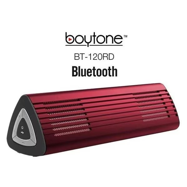 Boytone BT-120RD Ultra-Portable Wireless Bluetooth Speaker - Phoenix Red, Boytone, Mfr#: BT-120RD