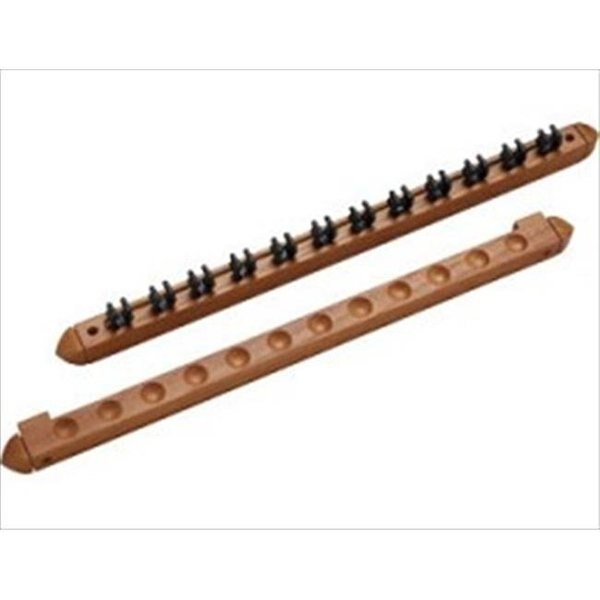 Billiards Accessories WR2P12 12 Cue Wall Rack - 2 pc Clips, Billiards Accessories, Mfr#: WR2P12