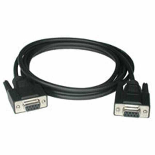 6ft DB9 F-F NULL MODEM CABLE BLACK, Fasttrack, Mfr#: FA56776