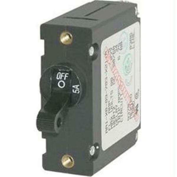 Circuit Breaker, A Series, 15A, 1 Pole, 240V AC, 7.5kA at 65V DC, Blue Sea Systems, Mfr#: 7209
