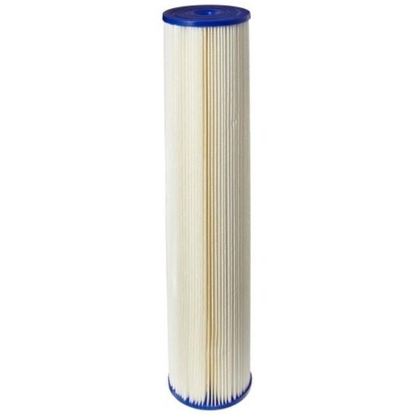 Commercial Water Distributing PENTEK-ECP20-20BB Pleated Sediment Water Filter; 20 Micron, Commercial Water Distributing, Mfr#: PENTEK-ECP20-20BB