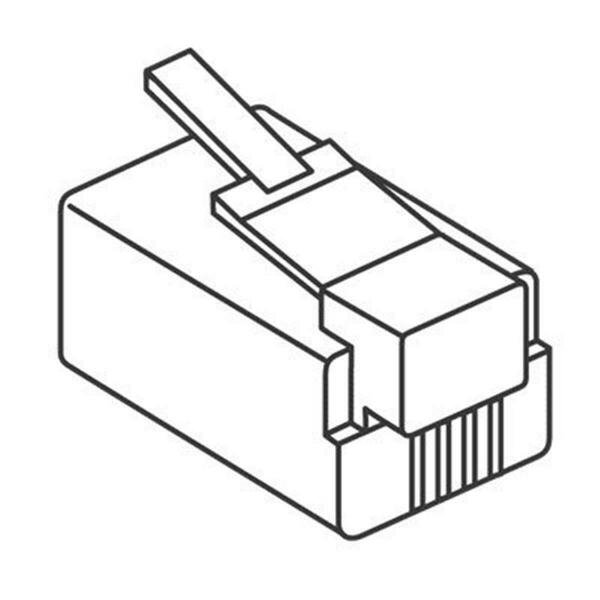 8 Conductor Modular Plug, Marmat, Mfr#: MTP8X