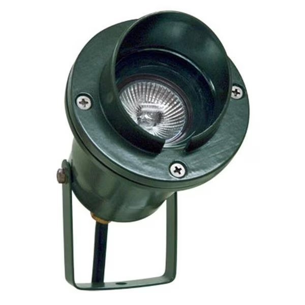 Dabmar Lighting LV109-G Cast Aluminum Directional Spot Light with Hood; Green, Dabmar Lighting, Mfr#: LV109-G
