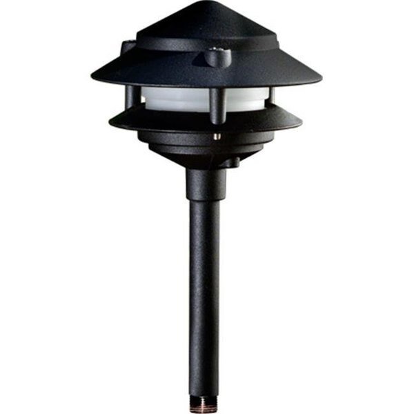Dabmar Lighting LV102S-B Cast Aluminum Two Tier Pagoda Light; Black, Dabmar Lighting, Mfr#: LV102S-B