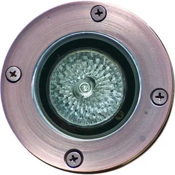 Dabmar Lighting LV25-WBS Solid Brass In-Ground Well Light; Weathered Brass, Dabmar Lighting, Mfr#: LV25-WBS