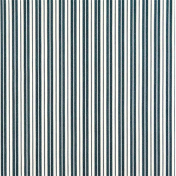 54 in. Wide Navy, Ticking Striped Indoor and Outdoor Marine Scotchgard Upholstery Fabric, Finefabrics, Mfr#: FI59947
