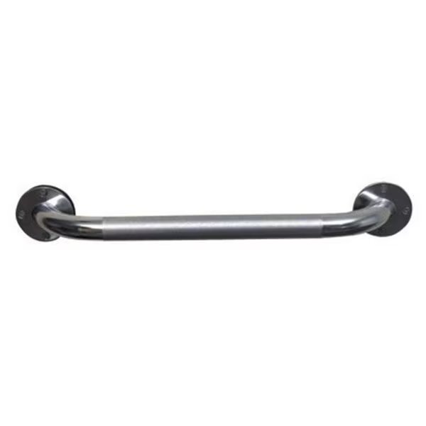 Mabis 521-1530-0618 18 Inch Institutional Steel Knurled Grab Bar, Mabis, Mfr#: 521-1530-0618