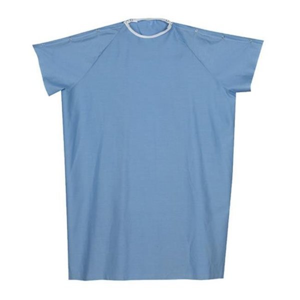 Mabis 532-8030-0139 Convalescent Gown with Snaps - Blue, Mabis, Mfr#: 532-8030-0139