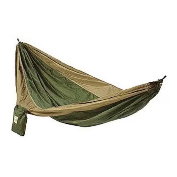 Hammaka 10203-KP Parachute Silk Hammock - Army Green-Brown, Hammaka, Mfr#: 10203-KP