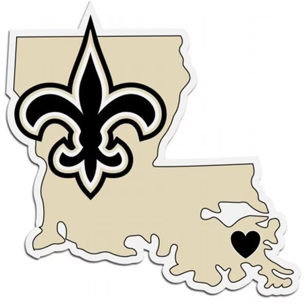NFL New Orleans Saints Home State Decal, Myteam, Mfr#: MY63699