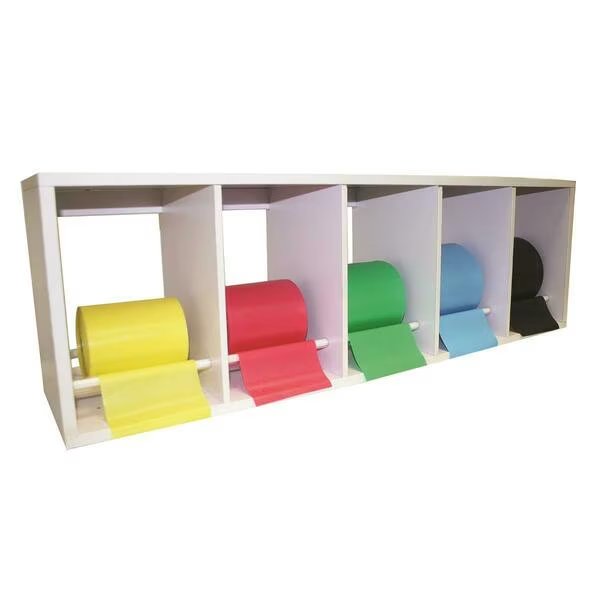 Plastic Exercise Band Rack - 5 Roll, Cando International, Mfr#: 1170512