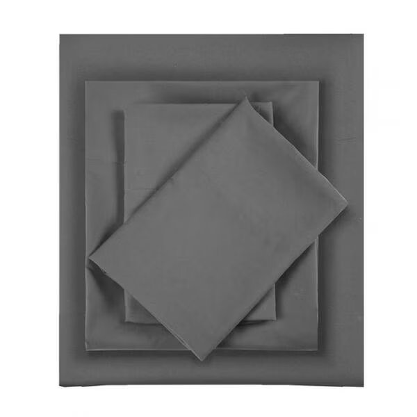 100 Percent Polyester Sheet Set, Twin , Charcoal, Intelligent Design, Mfr#: ID20-1074