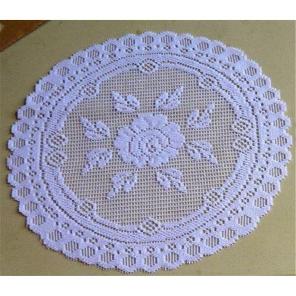 8 in. European Lace Doily, White, Fastfood, Mfr#: FA2570085