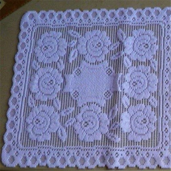 Tapestry Trading 652W1616 16 x 16 in. European Lace Doily; White, Tapestry Trading, Mfr#: 652W1616