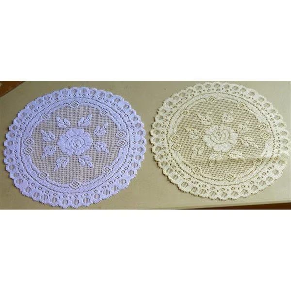 16 in. European Lace Doily, Ivory, Fastfood, Mfr#: FA2570106