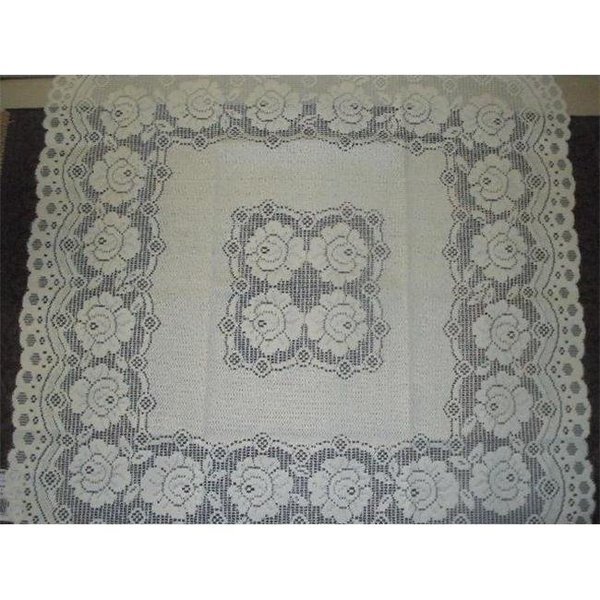 Tapestry Trading 652I3636 36 x 36 in. European Lace Table Topper; Ivory, Tapestry Trading, Mfr#: 652I3636
