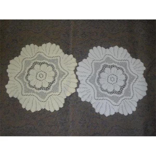 Tapestry Trading 558W8 8 in. European Lace Doily; White, Tapestry Trading, Mfr#: 558W8