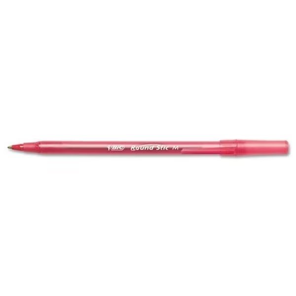 Bic BICGSM11RD Bic Stick Pens Medium Red, Bic, Mfr#: GSM11 RED