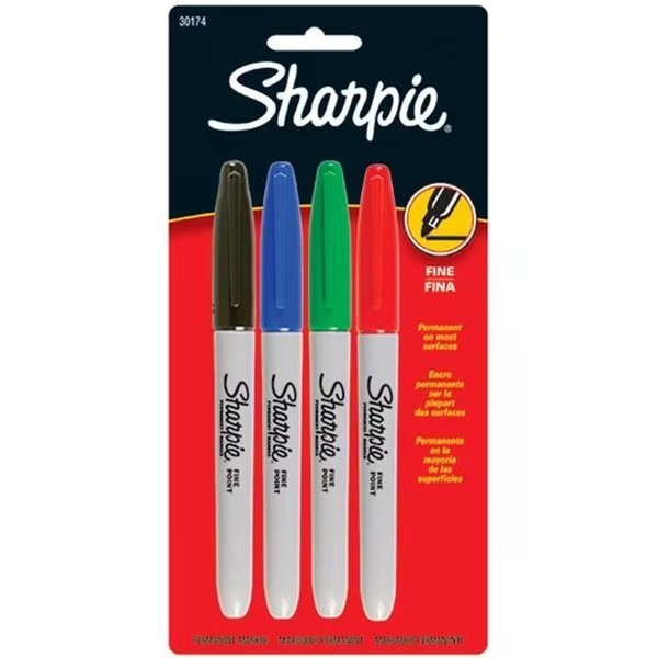 Newell Corporation San30174Pp Sharpie Fine 4 Color Set Carded, Newell Corp, Mfr#: SAN30174PP