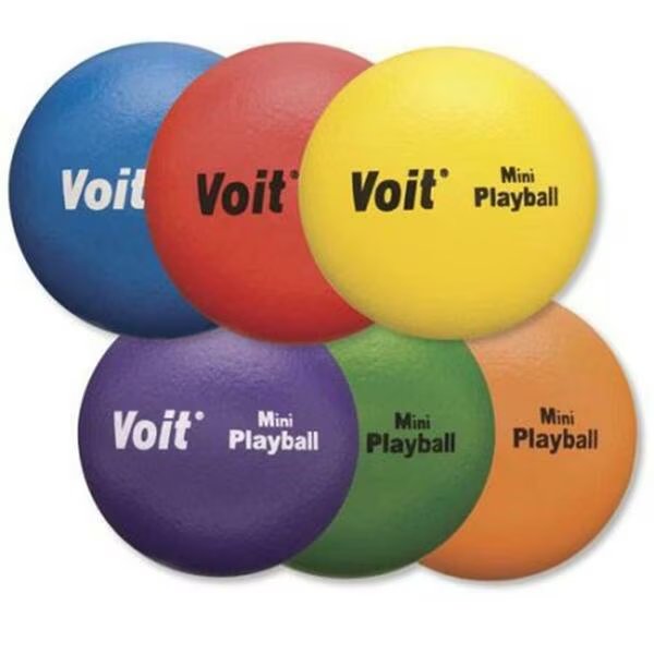 Soft Tuff-Coated Foam Low-Bounce Ball, Yellow, Voit, Mfr#: VTMNPGYL