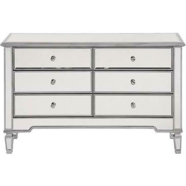 Chamberlan Dresser, Silver Paint - 32 X 48 X 18 In., Convenience Concepts, Mfr#: HI2606