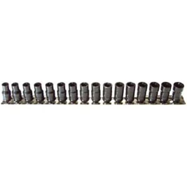 16 Piece Combination Turbo Socket Set .25, House, Mfr#: HO2571424