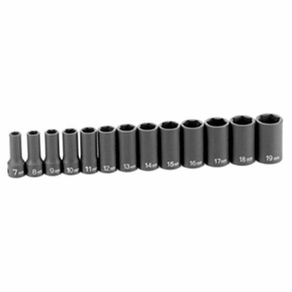 Grey Pneumatic .38 In. Drive 13 Piece Semi-Deep Metric Set, Cool Kitchen, Mfr#: CO68464