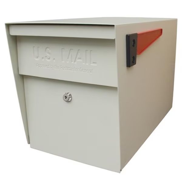 Mail Boss 7107 Curbside Security Locking Mailbox White, Mail Boss, Mfr#: 7107
