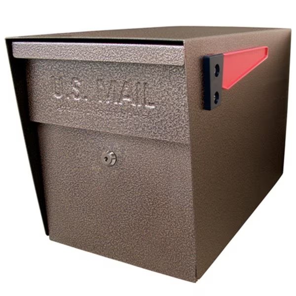 Curbside Security Locking Mailbox Bronze, Mail Boss, Mfr#: 7108