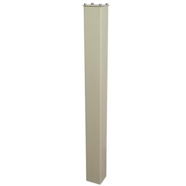 Mail Boss 7122 In-Ground 43 in. Steel Mail Box Post White, Mail Boss, Mfr#: 7122