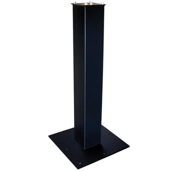 Mail Boss 7007 Surface Mount 27 in. Post with Base Plate Black, Mail Boss, Mfr#: 7007