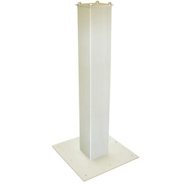 Mail Boss 7008 Surface Mount 27 in. Post with Base Plate White, Mail Boss, Mfr#: 7008