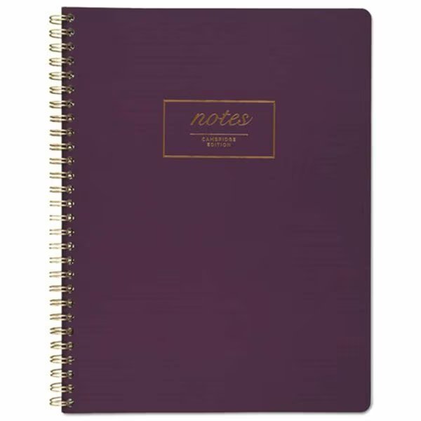 Cambridge Jewel Tone Wirebound Notebook, Purple, Mead Products, Mfr#: MEA49556