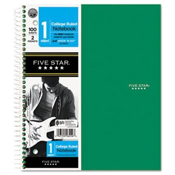 Mead Products MEA72055 1 Subject Wirebound College Notebook - Green, Mead Products, Mfr#: 72055