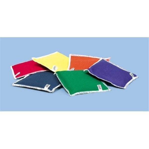 Everrich EVC-0026 3 x 3 Inch Square Beanbags - Set of 6 Colors, Everrich Industries, Mfr#: EVC-0026