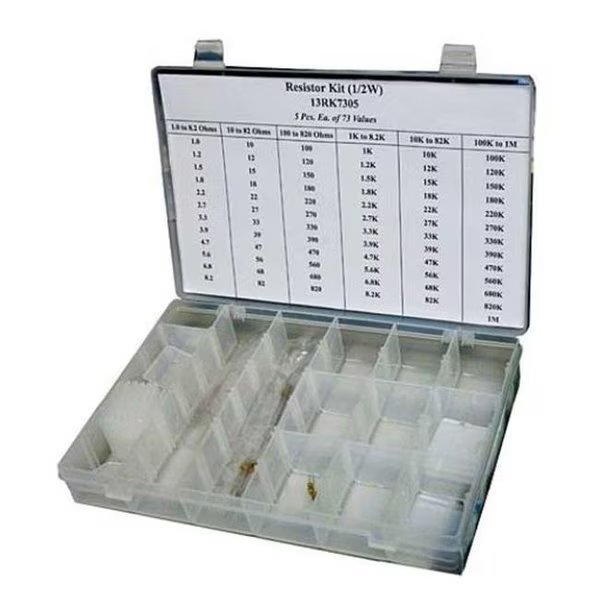 RSR ELECTRONICS RK7305 10.75"L x 7.375"W x 1.75"H Resistor Kit, Rsr Electronics, Mfr#: RK7305