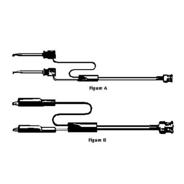 RSR ELECTRONICS SPAT2 BNC to alligator test lead set, Rsr Electronics, Mfr#: SPAT2