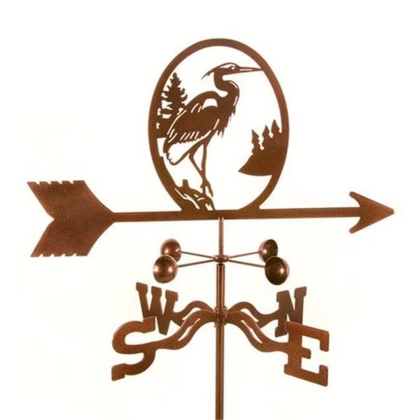 EZ Vane EZ1107-DK Heron Bird Weathervane with Deck Mount, Ez Vane, Mfr#: EZ1107-DK