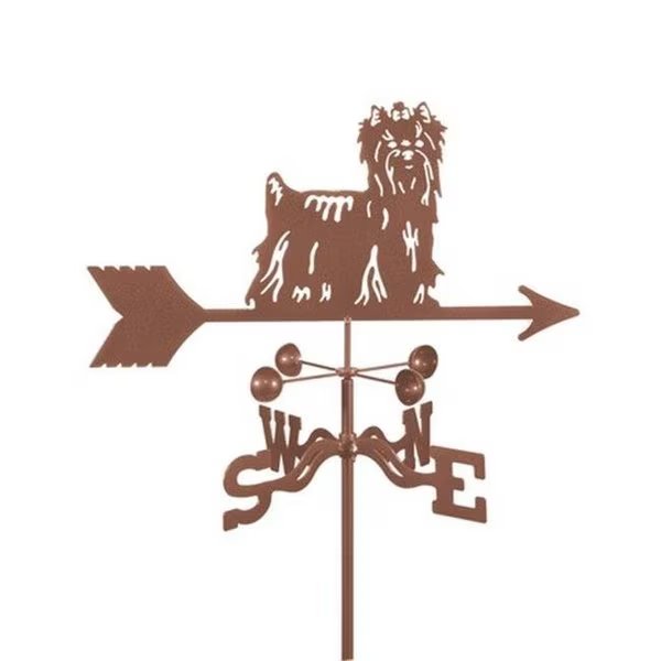 EZ Vane EZ1422-GR Yorkie Dog Weathervane with Garden Mount, Ez Vane, Mfr#: EZ1422-GR