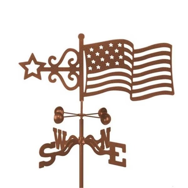 EZ Vane EZ1802-4S Flag Weathervane with Four Sided Mount, Ez Vane, Mfr#: EZ1802-4S