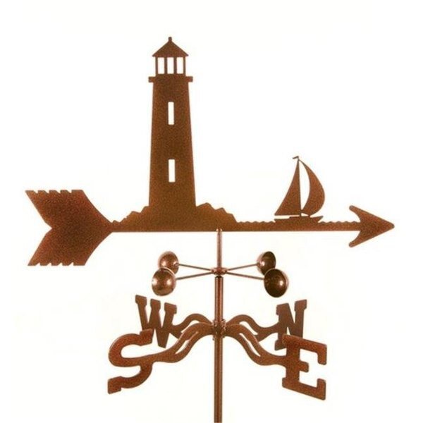 EZ Vane EZ1606-PT Lighthouse Weathervane with Post Mount, Ez Vane, Mfr#: EZ1606-PT
